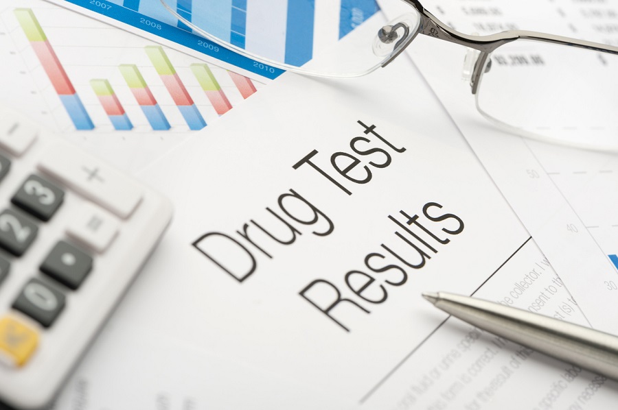 Drug test results