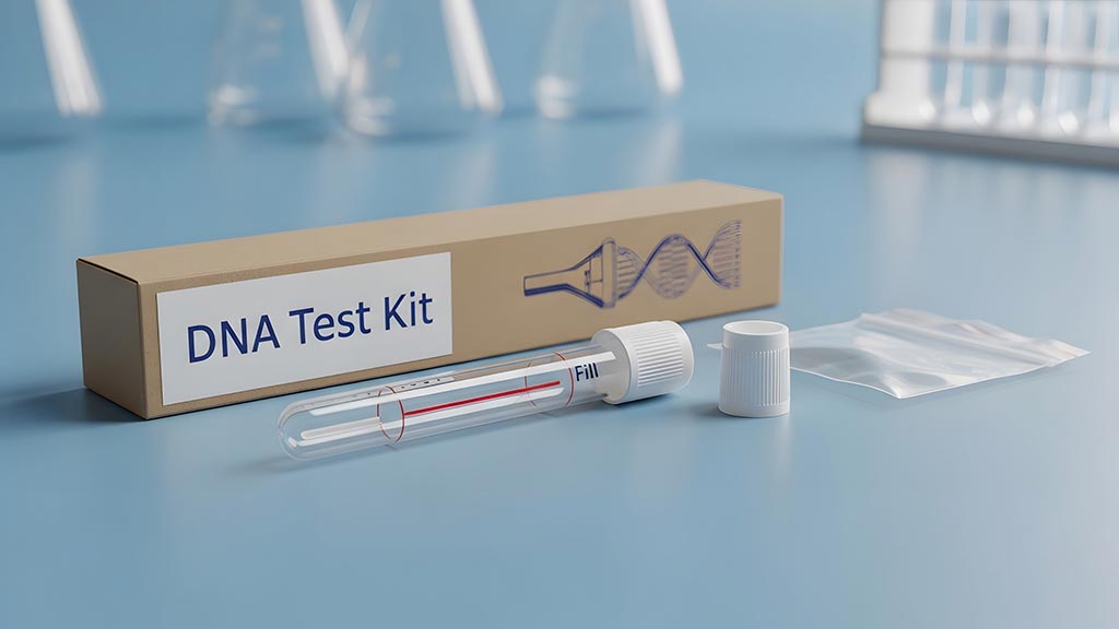 DNA Test kit with box and supplies